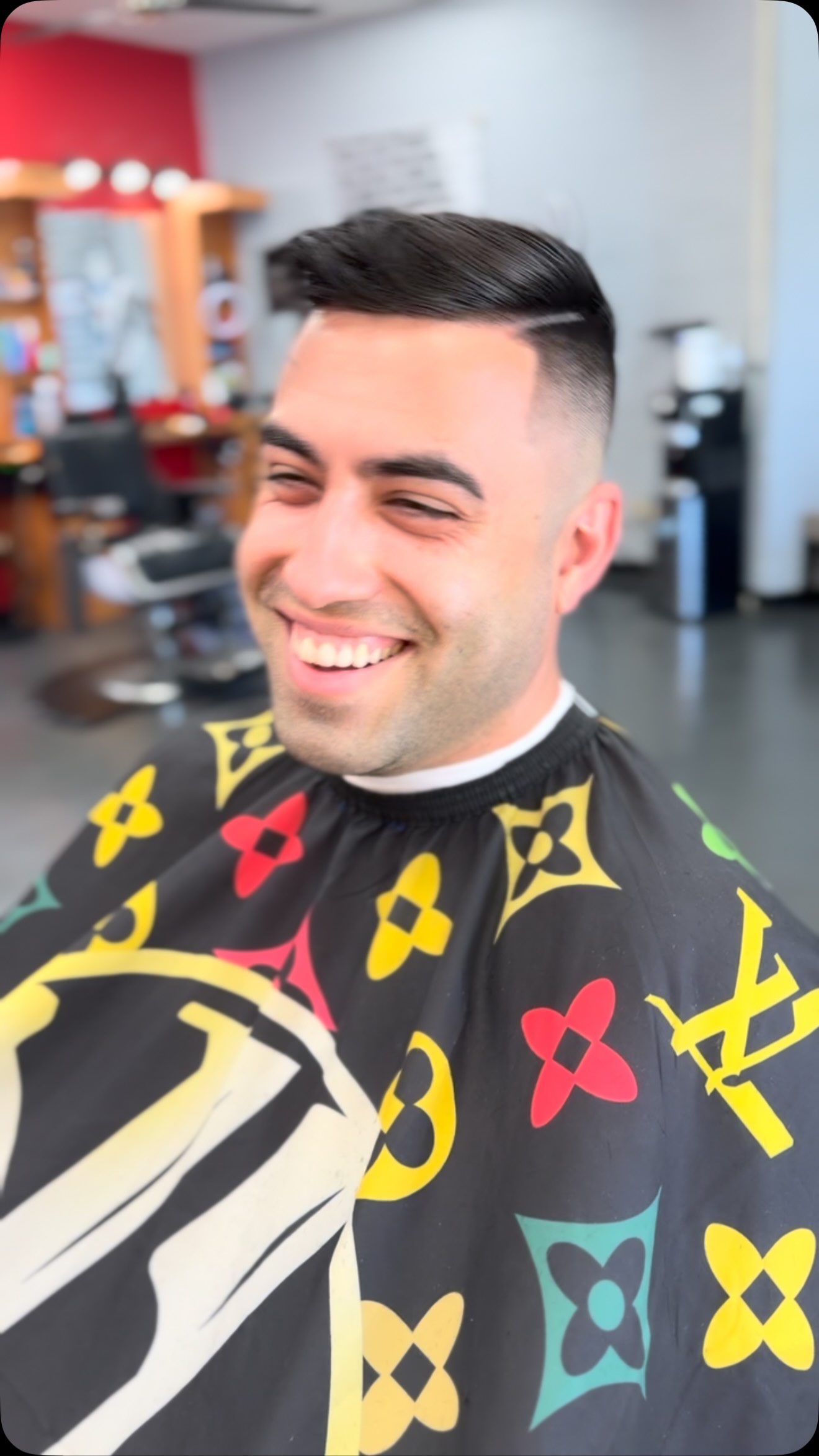 Finished fade and styled haircut by The Don LA