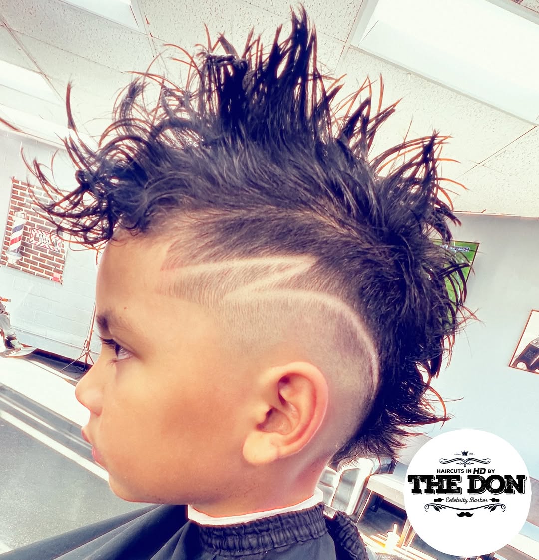 Creative mohawk and fade by The Don LA